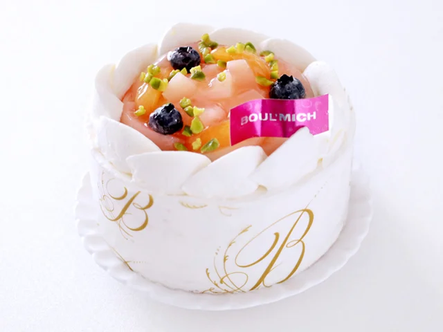 桃のショートケーキ