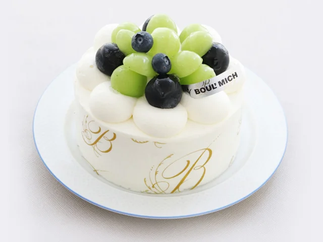 葡萄のショートケーキ