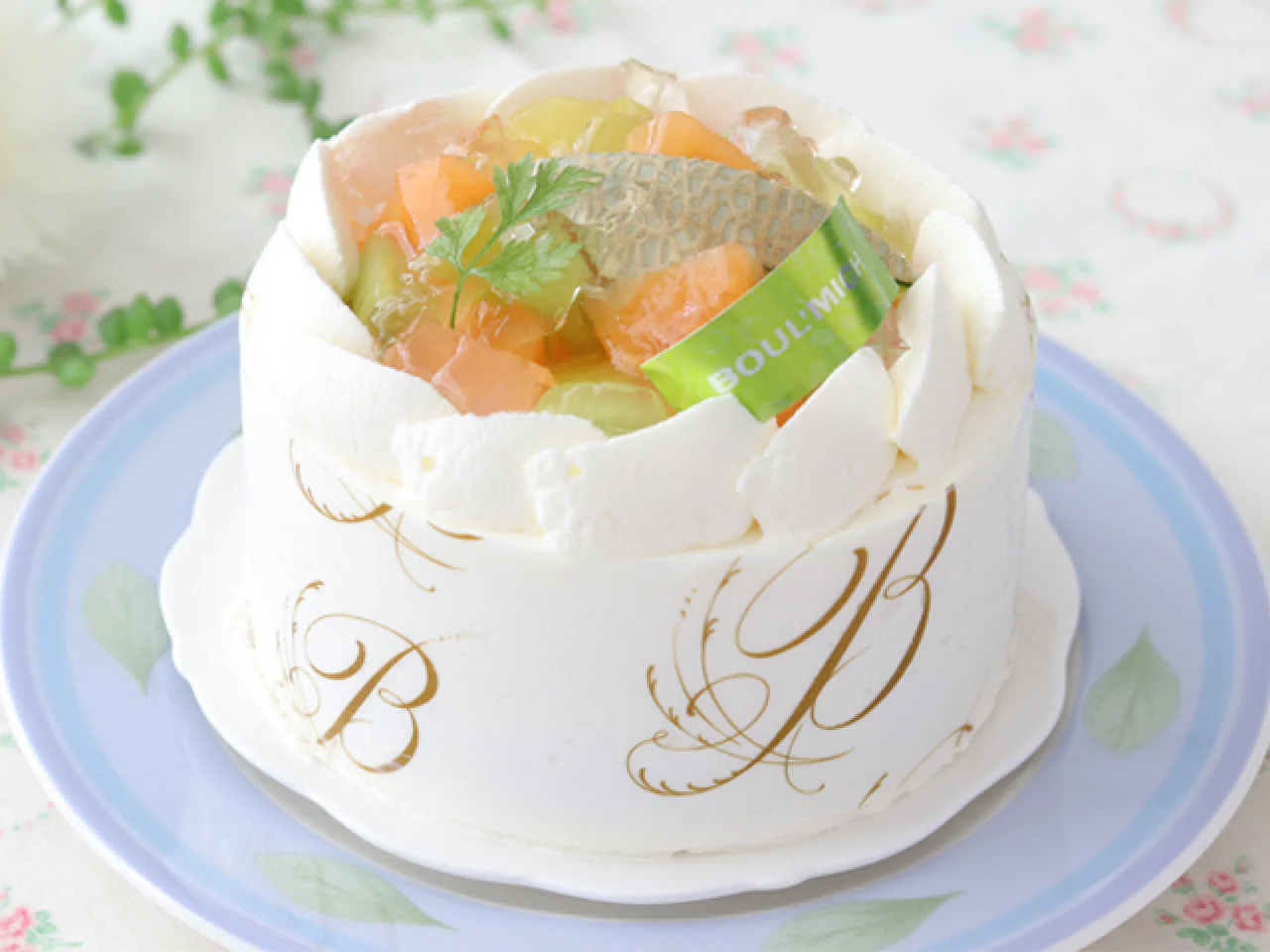 メロンのショートケーキ