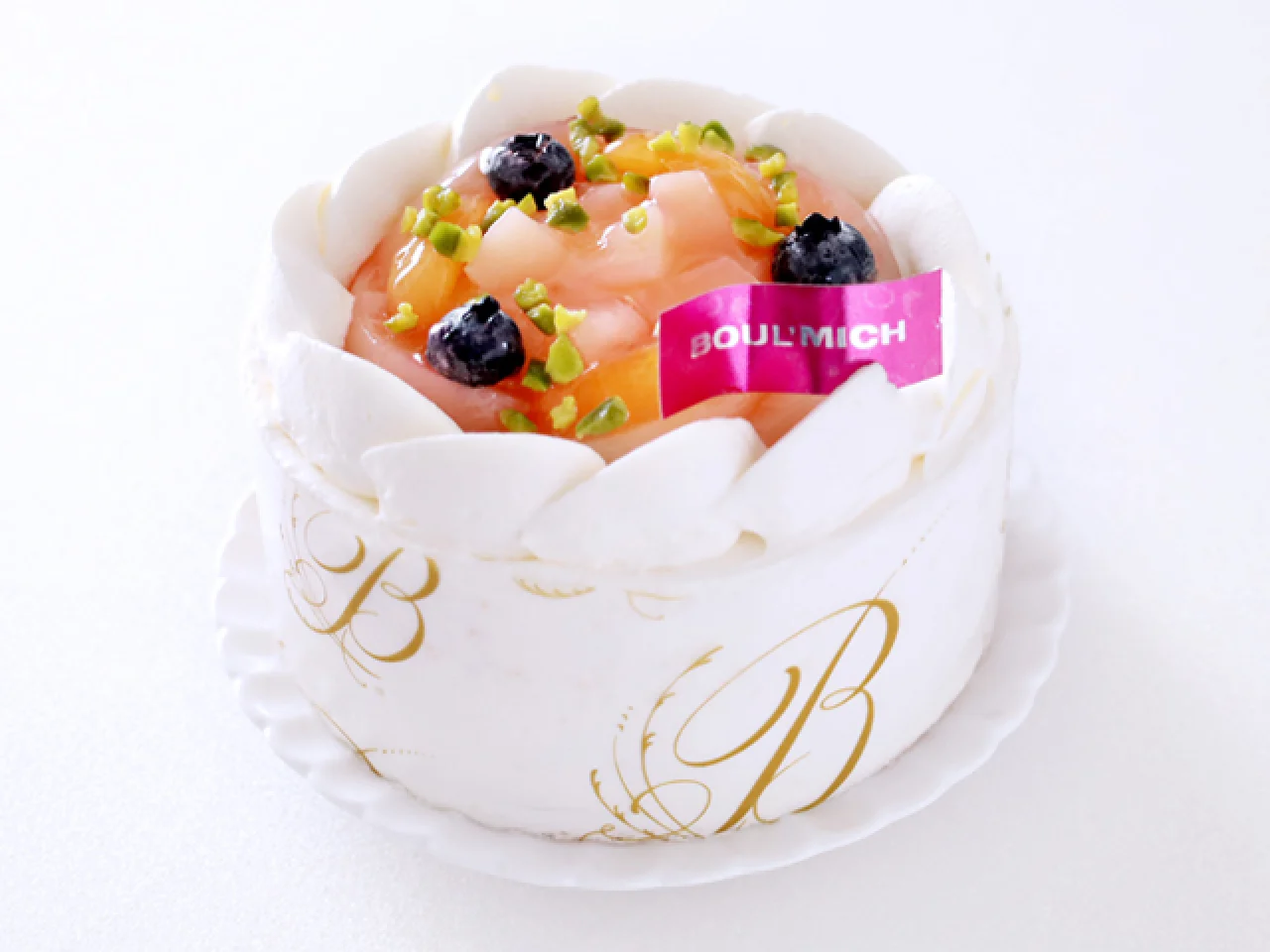 桃のショートケーキ